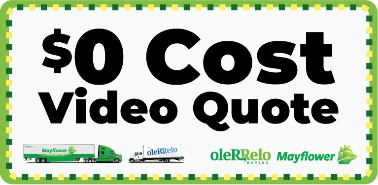 Oler Relo Moving $0 Cost Video Moving Quote Offer $0 Cost Video Quote offer from Oler Relo Moving, with its Mayflower tractor-trailer and local moving truck